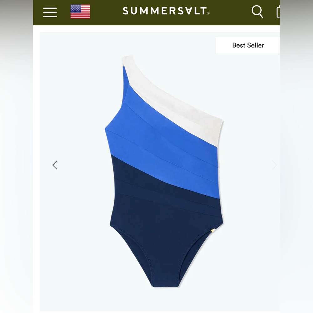 Summersalt The Sidestroke One-Piece Bathing Suit. Size 10. NWT.